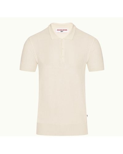 Orlebar Brown Dr. No Knitted Polo - White