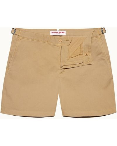 Orlebar Brown Mid-length Stretch-cotton Shorts - Natural