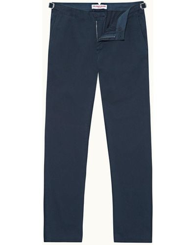 Orlebar Brown Tailored Fit Stretch-cotton Chinos - Blue