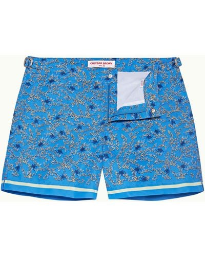 Orlebar Brown Wonder Full Print Shorter-length Swim Shorts Woven - Blue