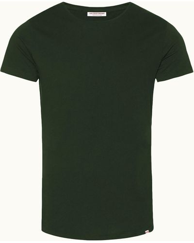 Orlebar Brown Tailored Fit Crew Neck Cotton T-shirt - Green
