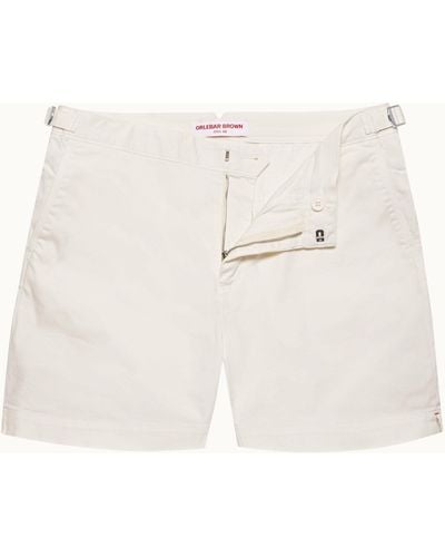 Orlebar Brown Mid-length Stretch-cotton Shorts - White