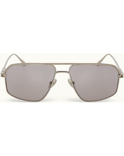 Orlebar Brown The Alfie Recycled Steel Sunglasses - Grey
