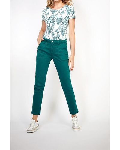 One Step Emerald Jeans Boyfit - Groen