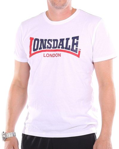 Lonsdale London T-Shirt Two Tone (1-tlg) - Weiß