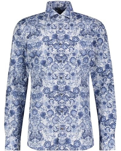 Eterna Businesshemd Hemd Slim Fit Langarm (1-tlg) - Blau
