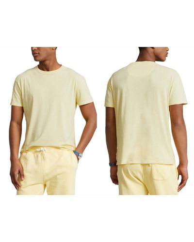 Ralph Lauren POLO ORGANIC DYED YARN T- Shirt Classic Fit Bio Tee - Natur