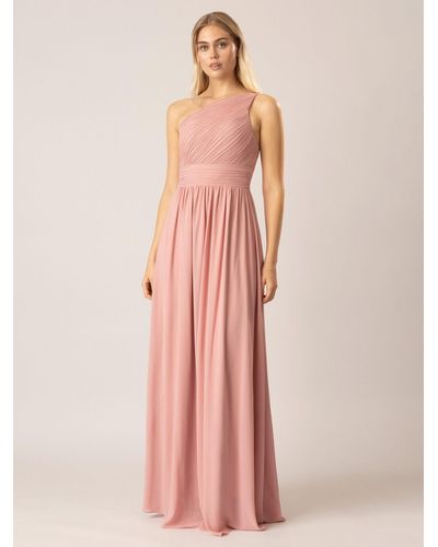 Apart Abendkleid aus hochwertigem Polyester Material und geriffelt am Rücken - Pink