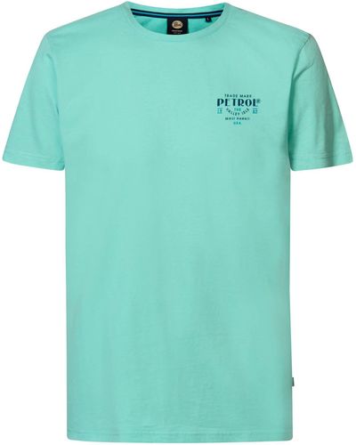 Petrol Industries - - mit Rückenaufdruck Seagrove - Men T-Shirt SS Classic Print - Grün