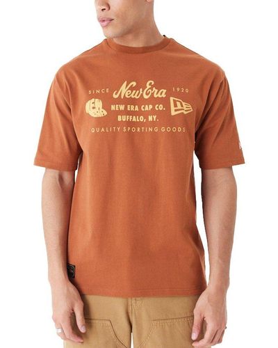 KTZ Print-Shirt Oversize HERITAGE PATCH - Orange