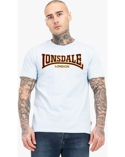 Lonsdale London Classic T-Shirt schmale Passform - Weiß