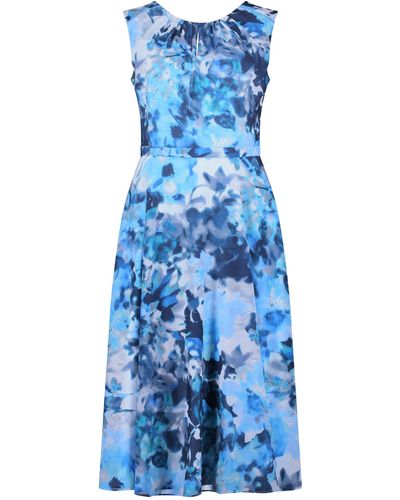 Vera Mont Abendkleid Kleid Kurz ohne Arm - Blau
