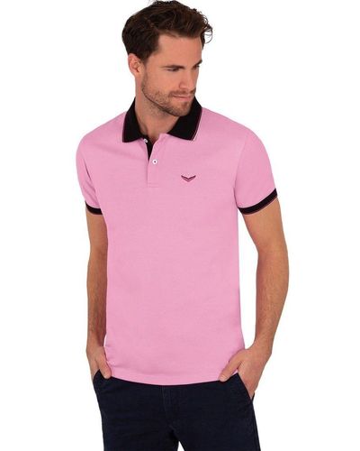 Trigema Poloshirt Slim Fit Polohemd (1-tlg) - Pink