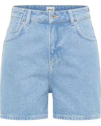 Mustang Comfort-fit-Jeans Style Charlotte Shorts - Blau