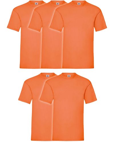 Fruit Of The Loom Rundhalsshirt Valueweight T-Shirt - Orange