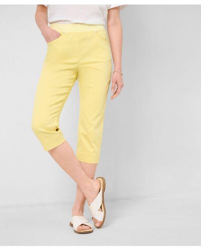 RAPHAELA by BRAX 5-Pocket-Jeans Style PAMINA CAPRI - Gelb