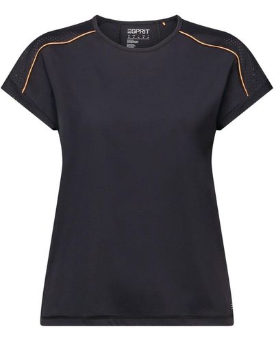 Esprit Sports Kurzärmliges Active T-Shirt (1-tlg) - Schwarz