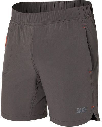 Saxx Underwear Co. M Gainmaker 2n1 Short Shorts - Grau