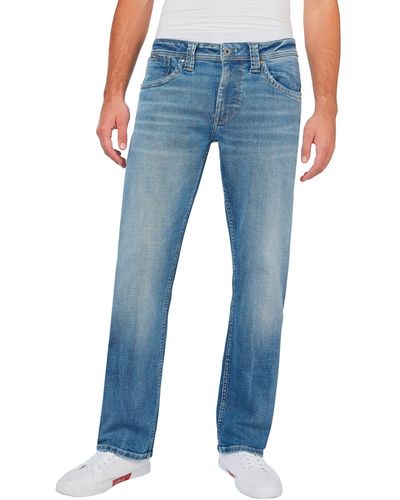 Pepe Jeans Pepe Straight-Jeans KINGSTON ZIP in 5-Pocket-Form - Blau