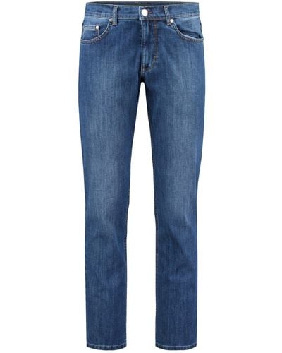 Brax 5-Pocket- Jeans COOPER Regular Fit (1-tlg) - Blau