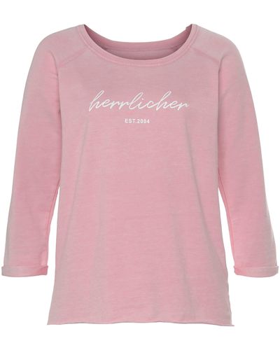 Herrlicher Sweatshirt Angelika - Pink