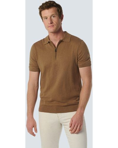 No Excess Poloshirt Pullover Short Sleeve Polo - Braun