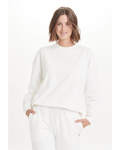 Athlecia Sweatshirt Marlie im trendigen Cord-Look - Weiß
