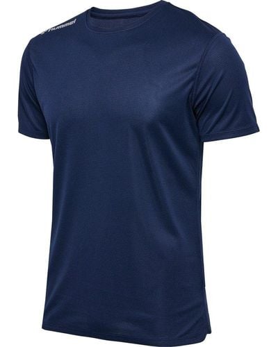 Hummel T-Shirt Hmlrun Jersey /S - Blau