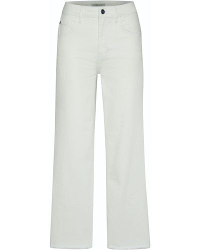 Bugatti 5-Pocket-Jeans im Culotte-Style - Weiß