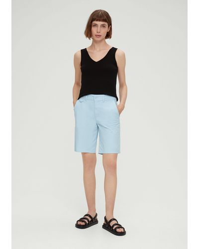 S.oliver Shorts Regular: Bermuda im Chino-Style - Blau