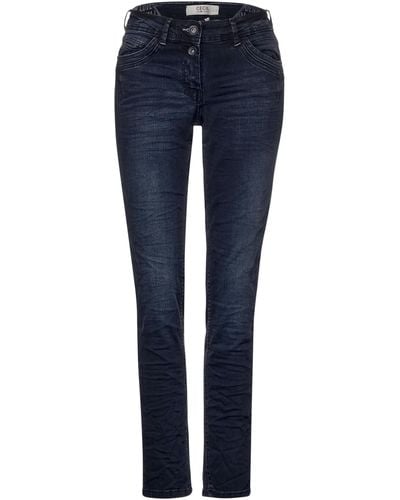 Cecil Relax-fit-Jeans - Blau