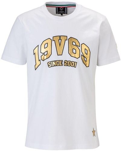 19V69 Italia by Versace T-Shirt TADEO - Weiß