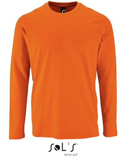 Sol's Langarmshirt Long-Sleeve T-Shirt Imperial - Orange