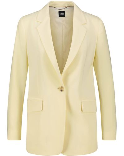 BOSS Blusenblazer Blazer JOCALUAH (1-tlg) - Natur