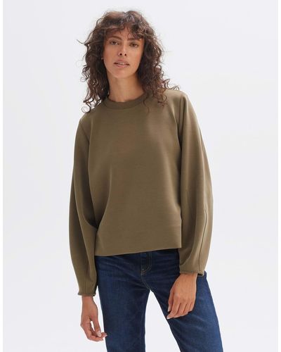 Opus Sweater Gorty Weit Modal - Braun