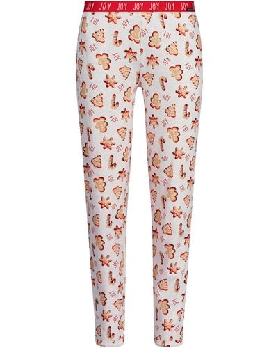 SKINY Pyjamahose Pyjama Hose (1-tlg) Modisches Design - Weiß