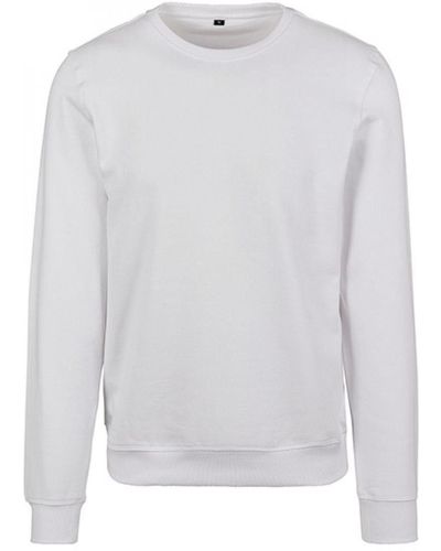 Build Your Brand Sweat Premium Crewneck Sweatshirt - Weiß