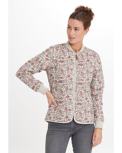WEATHER REPORT Outdoorjacke Floral mit floralem Allover-Muster - Mehrfarbig