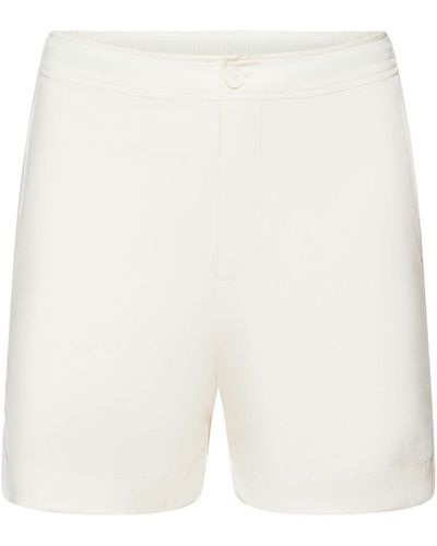 Esprit Shorts aus Stretch-Popeline (1-tlg) - Weiß