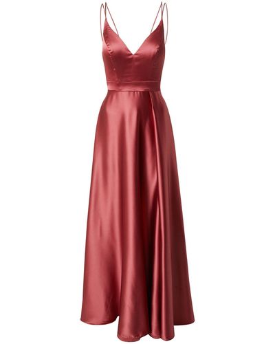 Luxuar Abendkleid (1-tlg) Falten - Rot
