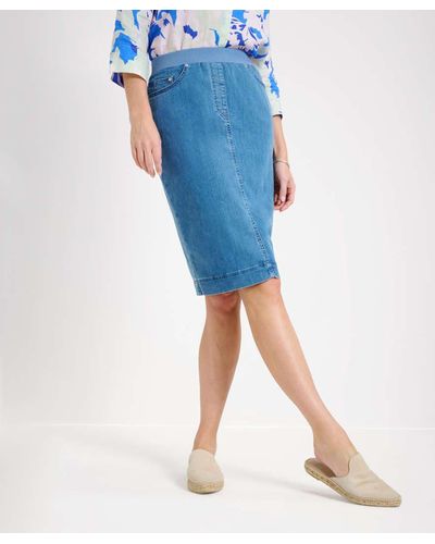 RAPHAELA by BRAX Bequeme Jeans Style PAMINA SKIRT - Blau