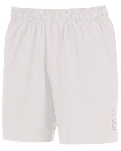 Trigema Jerseyhose Sport-Shorts mit Innenslip aus Netz (1-tlg) - Weiß