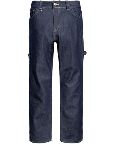 King Kerosin Gerade Jeans aus robustem Denim - Blau