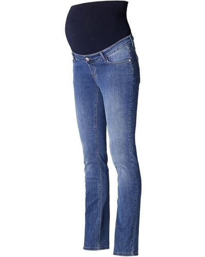 Esprit Maternity Umstandsjeans Stretch-Jeans mit Überbauchbund - Blau