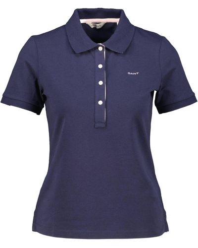 GANT Poloshirt Regular Fit (1-tlg) - Blau