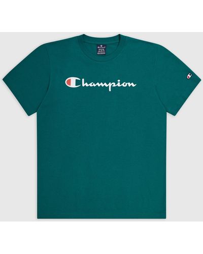 Champion Kurzarmshirt Crewneck T-Shirt /AVT/ALLOVER - Grün