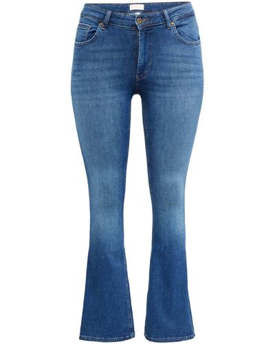 Only Carmakoma Regular-fit-Jeans Willy (1-tlg) Plain/ohne Details - Blau