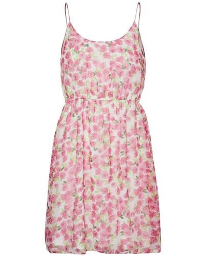 Vero Moda Sommerkleid VMSMILLA SINGLET SHORT DRESS WVN GA - Pink