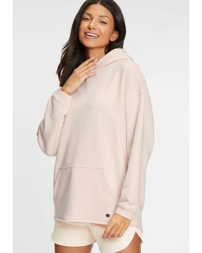 Tamaris Sweatshirt mit Kängurutasche - Pink