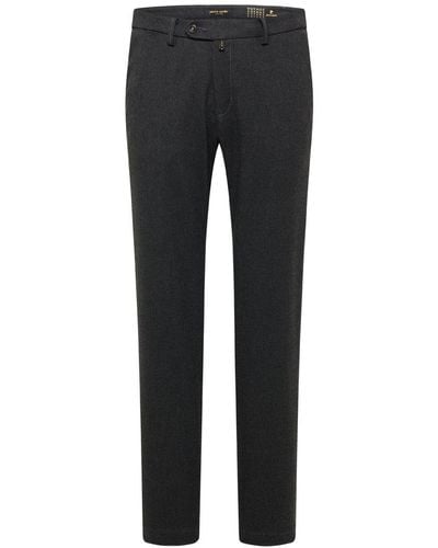 Pierre Cardin 5-Pocket-Jeans LYON dark anthra striped chino 33747 4795.85 - Schwarz